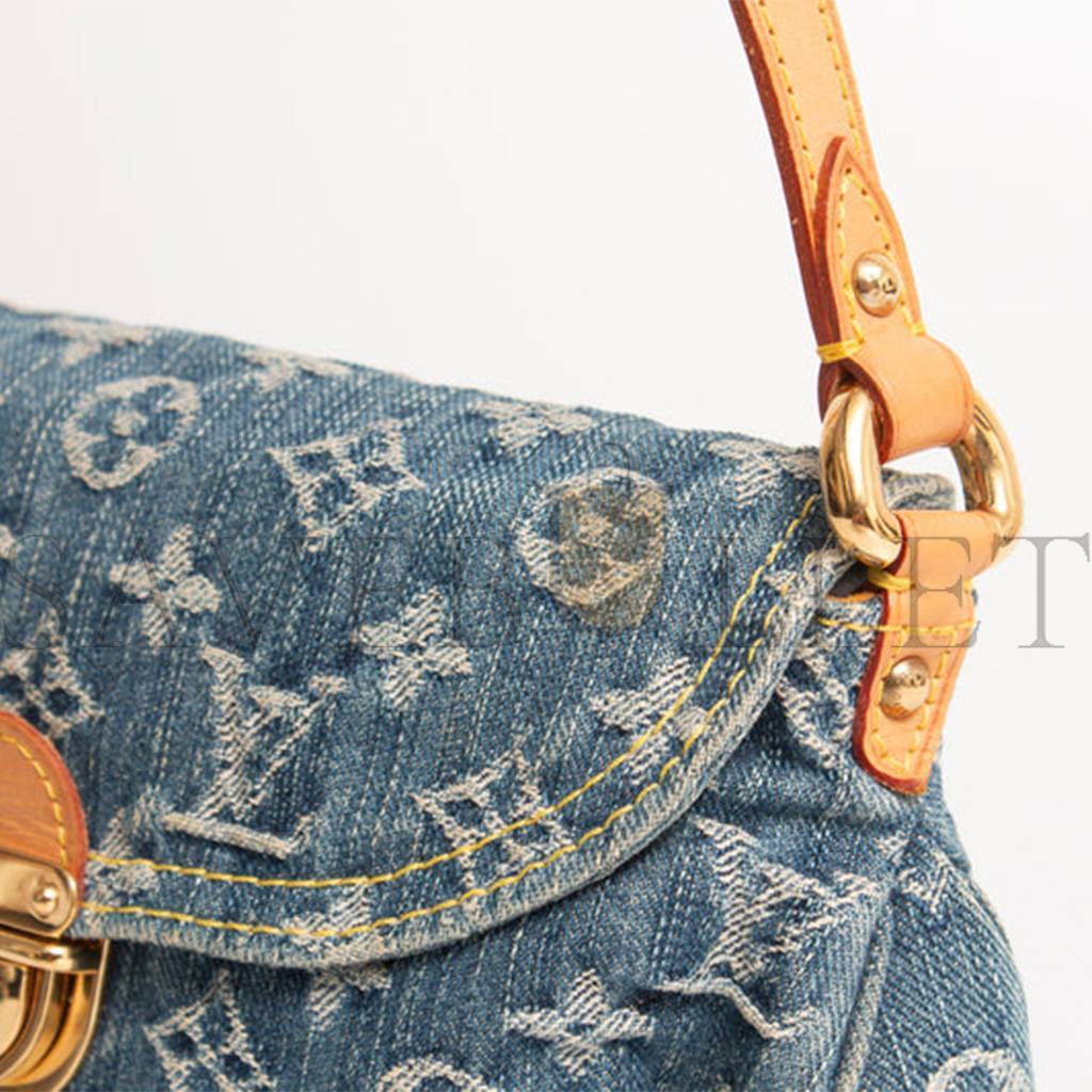 LOUIS VUITTON MONOGRAM DENIM  PLEATY M95050 (26*15*9cm)